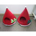 Christmas Foldable Pet bed Hat Indoor Cat House